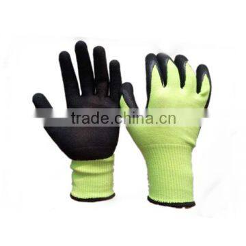 13Gauge Polyester Liner Black Nitrile Sandy Finish Coated Work Gloves