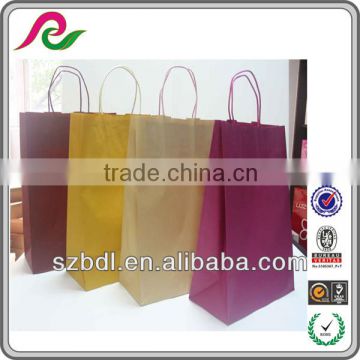 Hot sale recycled brown kraft paper packaging bag manufacturer