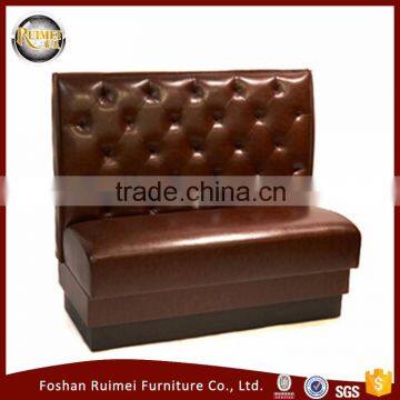 Hot Sale modern leather fast food restaurant furniture booth seating