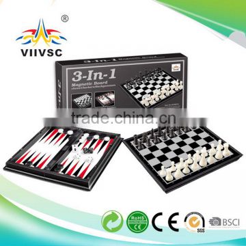 The Newest latest hot sale 3 in 1 chess checkers backgammon game