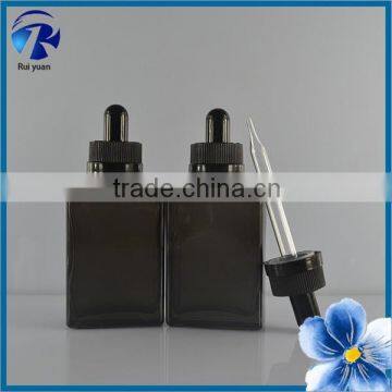 Glass Bottle Factory Special Image 30ml Clear Frosted Square Glass Bottle photo-2