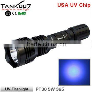 5w 365nm uv flashlight uv torch top quality (PT30)