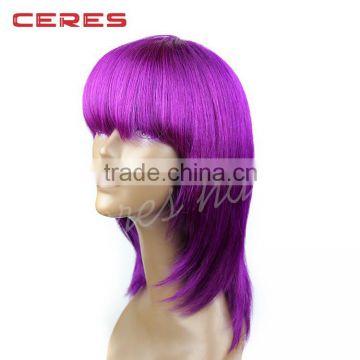 overnight delivery colorful cosplay wig synthetic ombre anime wig for party