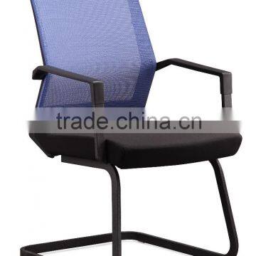 Blue mesh metal ergonomic computer chair with metal frame