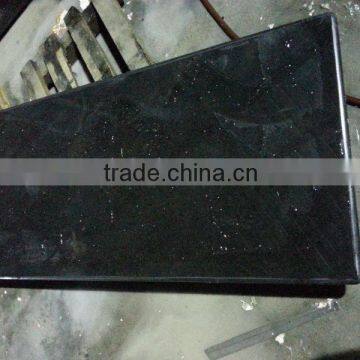 Polished black basalt G684 countertop