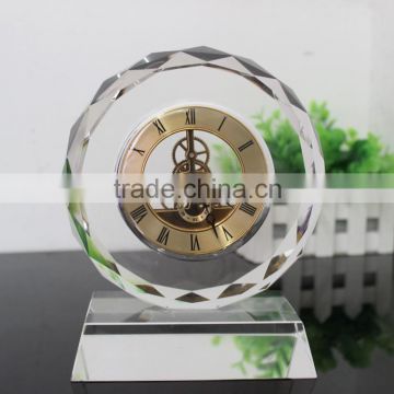 Personalized crystal glass clock mechanism