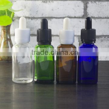 0.5oz green glass bottles for massage oil with glass eye dropper