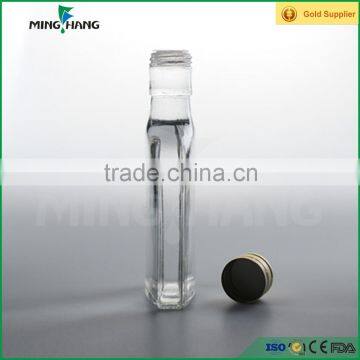 250ml Flat Square Wine Glass Bottle for Alcohol Liquor Quality Choice photo-4