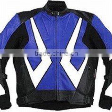 Leather Motorbike Racing Jacket , Leather Sports Jacket , Auto Racing Jacket