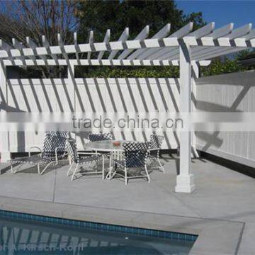 Recycled Backyard Outside Hollow Composite Wood Decking Wpc Decking Hexagonal Pergola photo-6