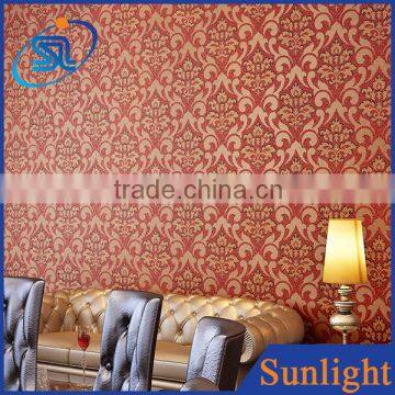 deep embossed vinyl wallpaper bedroom eco-friendly decorating wallpapers