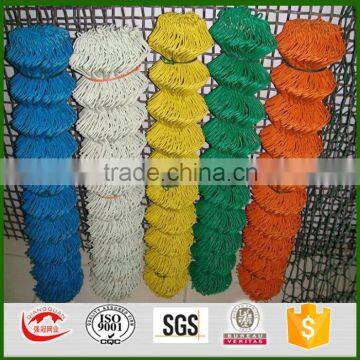 Customized pvc coated paint temporary chain link fence/9 gauge chain link fence