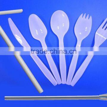 Plastic Cutlery / Spoon / Fork / Knife / High Quality Clear PP Disposable Plastic Cutlery photo-3