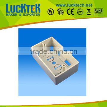 115X27 bottom box for telephone RJ11 and coaxical wallplate /faceplate