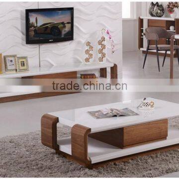 Contracted and contemporary combination TV ark/ TV bench
