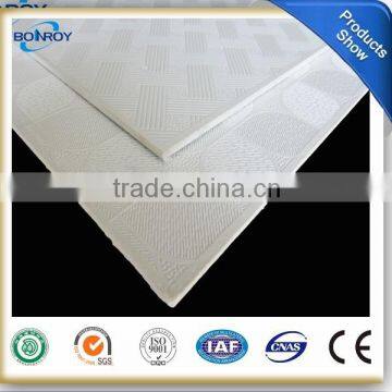 vinyl faced ceiling tile /false ceiling gypsum tiles