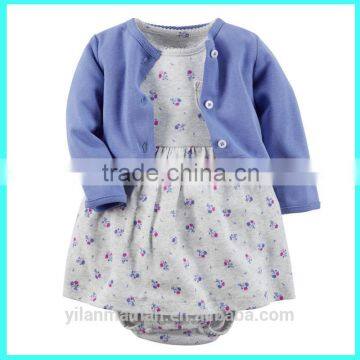 2016 New bodysuit dress,baby dress clothes,cardigan bodysuit dress baby                        
                                                Quality Choice