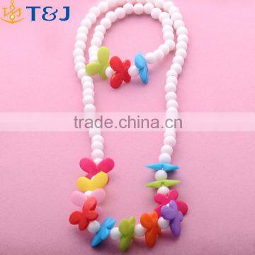 >>>2016 New Arrival Children Kids Accessories Acrylic Flower Girl Kids Necklace Bracelet Jewelry Sets/