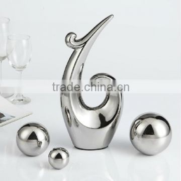 sliver electroplated home decor ceramic