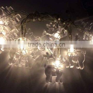 battery light source deer looking decoration LED string light