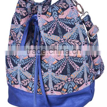 latest fashion large capacity canvas bucket bag