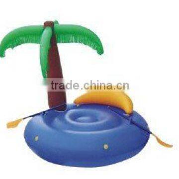 pvc air mattress / lounge chair with coconut tree