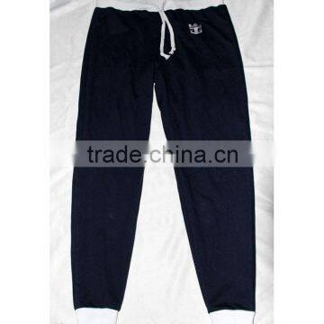 Unisex 100% Cotton Active Running Pants Deep Blue Fashion Jogger Pants