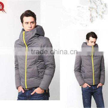 2016 new fashion mens Europe and America simple short hooded thickening duck down winter jacket