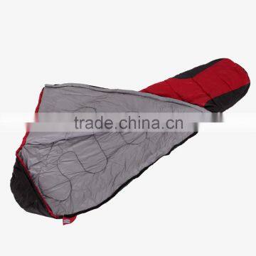4 Season Light Weight Hiking Red Polyester Mummy Sleeping Bag photo-2
