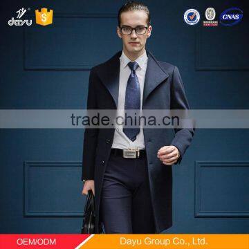 Purplish blue fancy blazer winter jacket man wool long overcoats for men