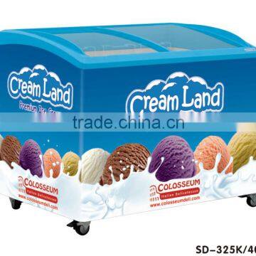 Different model of commercial display freezer deep freezer