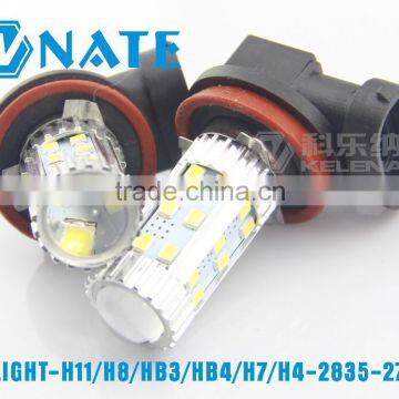 Car Latest Led Light H1/ H8/HB3/HB4/H7/H4 2835 27SMD Fog Lighting