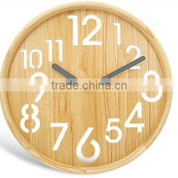 Exclusive wooden wall clock for gift and household items