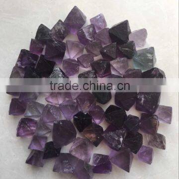 wholesale natural coloured small octahedron fluorite