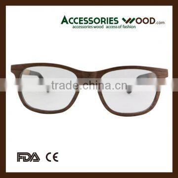 Optical lens walnut wooden sunglasses with nice arm from China supplier