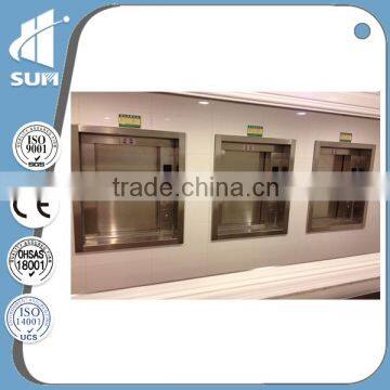 CE approved speed 0.4m/s stainless steel dumbwaiter food