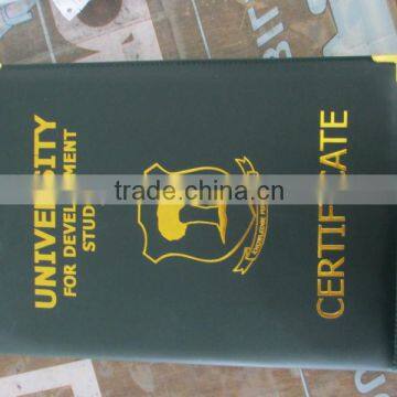 pu leather certificate folder,diploma folder