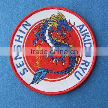 Round Shaped Woven Sew on Badges photo-2