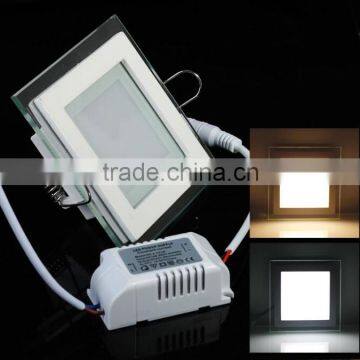 AC85-265V 6W/12W/18W SMD 5630 LED Panel Downlight led Square Glass Panel Lights