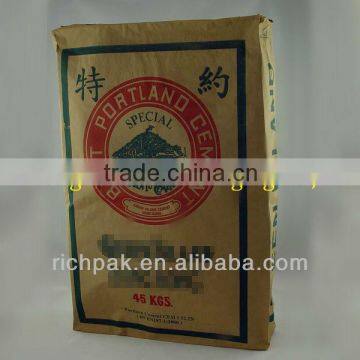 sack kraft paper 45kg cement bag with valve port