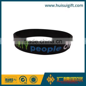 high quality promotional silicone bracelet no minimum