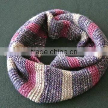 New fashion ladies ombre sequin knit snood