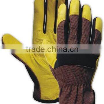 Water Repellent Mesh Gardening Glove/Cowgrain Tool Handling Glove - 2257