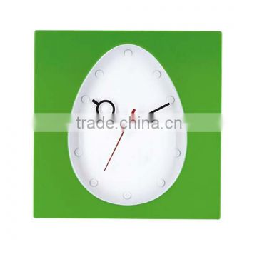 10" Square Clock Simple style wall clocks YZ-3217 Green