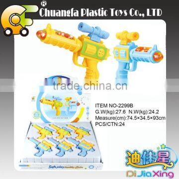 Chuangfa Toys NO-2299 plastic sound gun mini gun with light & sound