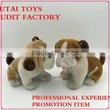 2016 China Yangzhou supply new soft toys happy lively toy bull dogs for sale online manufacture passed SEDEX customize wholesale