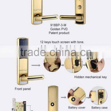 anti-theft touch screen keypad lock