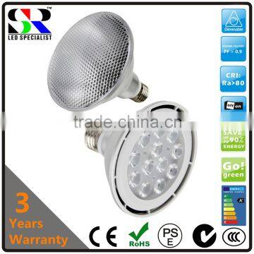 Par30 E26 E27 Wide Angle Frosted Diffused Milky pc Cover Waterproof IP65 Led Dimmable Par30 Spot Bulb Light photo-2