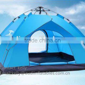 Outdoor camping tent High quality 3 or 4 person hiking double layer tent