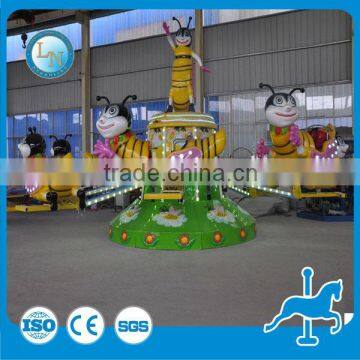 Zhengzhou Lino Funfair Ride Manufacturers! Amusement Family Funfair Fiberglass Rides Rotary Bee for Sale photo-5